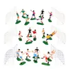 8st/set Soccer Football Cake Topper Kids Cupcake Topper Decor Model Happy Birthday Party Supplies Children Party Decoration