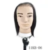 Male Bald 100% Human Heuving Mannequin Head with Real Hair Practice Training Training Head Barber Haipwressing Manikin Doll