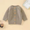 4t Sweaters Baby Girl Boy Boy Cardigan suéter de cárdigón cálido tops