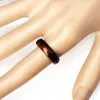 10pcs/lotミックススタイルの天然石リングバルクジュエリー茶色の熟成女性のための丸い指リング