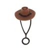 Outils de cuisson 1pc COWBOY HAT AUSPEUR CAPAL POUR POUR CUP 40 OZ SILICONE PULIER 6-10MM Taille générale