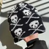 Osie wizualne Unisex Winter Skull Hats Kobiety Jacquard WindProof Warm Caps Men Hip Hop Skullie