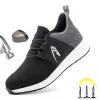 Boots Work Safety Men Shoes Antismashing Working Male Sneakers Indestructible Men's Casual Shoes Lightweight Safety Ankle Boots 2021