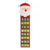 Santa Claus Snowmen Avent de Noël Calendrier Porte de porte Verme de paroi de la porte de Noël Afficher la fête de Noël Gift de Noël