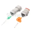 1 Set 3 manieren Starter Onderdelen Autopomp Truck Truck Trui Dealed Draad Socket DT04-3P-E008 DT04-3S-E008 Automobile Plastic behuizing Stop