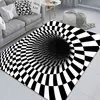 3D visuelle Clownbodenmatte Halloween Türmatte Eingangstür Zimmer erschreckend Horror Fußmatte Halloween Dekor für Zuhause 40*60 cm