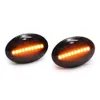 Dynamisk LED -streamer Turn Signal Light Side Marker Lamp Amber för Fiat 500 500C 500L för Abarth 500 Ford Lancia Mirror Indicator