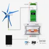 12/24V AC 600W Wind Turbine Generator Kit Home Micro Windmill With Hybrid Wind Solar Charge Controller Ship från Spanien Warehouse