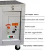 Machine de châtaignier agitée commerciale électrique électrique arachide en acier inoxydable noix de graines rôties 220 V