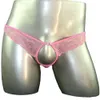 Ultra dünne offene Unterwäsche Männer Loch G String Männer transparente Spitze durch niedrige Taille schlanker Tanga eng elastischer sexy Unterwäsche