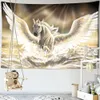 Fantasy Pegasus Animal Tapestry Flying Horse Wall hangende muur Tapijt Tapijt Hippie Wall tapijten Dorm Decor Psychedelic Home Tapestry