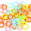 100pcs S/L DIY Crochet Ring Weave Tools Latching Knitting Locking Stitch Marker Crochet Plastic Circle Hook Sewing Accessory