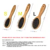 Truelove Pet Round Comb Bamboo Wood Handle in Cat and Dog Hair Remover Brush Fur Small Medium Large Grooming Gifts TLK19131