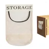 Storage Bags Shopping Portable Mesh Trash Bag Collapsible Hanging Pockets Double Handles High Capacity