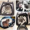 Dog Cat Portable Folding Transparent Handbag Carrier Shoulder Travel Carry Bag