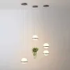 Pendantlampor Design Flower Pot Chandeliers Nordic Plant Restaurant Room Lighting Eligtures Home Decoration Glass Ball YQ240410