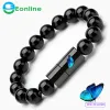 EONLINE 24cm Wearable USB Charging Bracelet Beads Charging Cable Portable USB Phone Charger for Type C Micro USB Android Phone