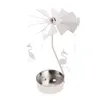 Rotary Candle Holder Spinning Candleholder Carousel Tea Light Stand Decoration