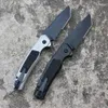 Tunafire 8.34 inch 7105 folding pocket knife CPM 154 blade Aviation aluminum alloy black/white handle Side jump outdoor hand tool