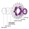 MTB Single Speed ​​Cassette 16T/17T/18T/19T/20T/21T/22T/23T EN SPEED COG 1SPEED GEAR Fixat Hg Hub Freewheel K7 Bicycle Sprocket