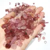 100g Natural Polished Strawberry Quartz Forging Gemmestones Stone Crystal Gravel Stone pour la décoration intérieure