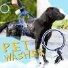 Новый 360 ° Pet Dog Tool Tool Летний складной портативный массажер для душа очистка для купания для купания собаки щетки для животных принадлежности