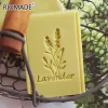 Lavender Acrylic Soap Stamp Natural Transparent Custom Stamps For Making Soap Chapter With Handle Handmade Seal Z0568XC
