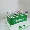 8pcs/セットサッカーフットボールケーキトッパーキッズカップケーキトッパー装飾モデルお誕生日おめでとうパーティーサプライ子供パーティー装飾