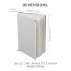 Planificateurs Aluminium Notebook Journal Notebook Hardcover, délicat et élégant, petit cahier exécutif en métal, pour un bureau et un mémo quotidien