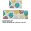 Tapis 2 pcs 40 60/120 cm tapis de cuisine Soft Flower Print Rapes porte Hortensia Spring Theme Anti-Slip Home Decor