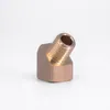 1/4" NPT Female To Male 45 Degre Elbow Brass Pipe Fitting Coupler Connector Water Gas Fuel