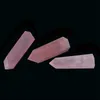 40-90 mm Raw Natural Pink Rose Quartz Crystal Point Wand Hexagonal Obelisk Healing Treatment Steen Energy Mineral Rock Home Decor