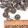 10 pezzi di bradi vintage quadrati rotondi in argento per accessori per scrapbooking fai -da -te artigianato di fissaggio in metallo fatto a mano Brad Home Decor C2576