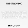 Accessoires TKD Cycle7 Plaque de clavier PP PC PC FR4 Aluminium (PCBmounted et Platemounted) Cycle70