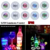 2PCS Светодиодный бар Light Up Coaster Stickers для напитков Кубка винной бутылки с бутылочками атмосфера атмосфера.