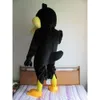 Costumes de mascotte mousse mignon cartoissine de canard noir