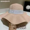 Summer Ruffle Straw Top Hats Fashion Mens Womens Bucket Hat Sun Protection Lady Travel Sunhat Designer stora takfot mössor