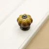 1PC 40 mm Pumpkin Céramique Boutons de traction pour la commode du tiroir poignée de l'armoire Patles de cuisine bouton de bouton meuble de meubles