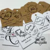 100 PCS/Set Kraft Paper Wedding Favour Label Personalized ,Gift Name Candy Favors Birthday, Baptism Tag