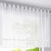 Tanmeluo Simple Luxury Cuisine rideau Coffee Chinese Style Blans blancs Blancs White Half Cabinet Porte de salon Drapes avec ruban