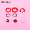 Bicycle Headset Risk 44-50.6mm Aluminum Mountain Bike External Bearing Headset for 1.5' Taper Pipe Fork