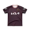 2024 Kids Brisbane Broncos Home Away Auto Formation Indigène Tee Singlet Rugby Jersey