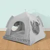 Cat Tent Bed Pet Products The General Teepee Closed Cozy Hammock with Floors Cat House Pet Small Dog House Accessories Products