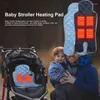 Oreiller chauffage tampon bébé poussette absorption portable chaise chauffante chaise hiver mat matelas molle molle pour enfants accessoires