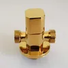 Gold angle copper gold plated triangle general bathroom water stop toilet AG8061 240402