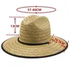 Mężczyźni Kobiety Handwork Hatguard Hat Strraw Summer Beach Sun Hat Outdoor Wide Brim Panama Girl 240410