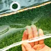 透明なターポーリン雨プルーフ布屋外庭園植物小屋ボートカートラックシェード布防水シェードセールカバー