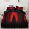 3pcs Nuovo Copertina trapunta di Halloween Filletta di copertura Active Letting Bianche