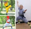 2023 Kids Men Boys Kick Boxing Uniforms Shaolin Martial Arts Set Kinesiska Kungfu Traditionella Wushu Suits Performance Customs