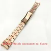 Watch Bands Bliger Face Rose Gold Loose STRAP pour 40 mm MENS MECANICAL SPORTS Watchl2404